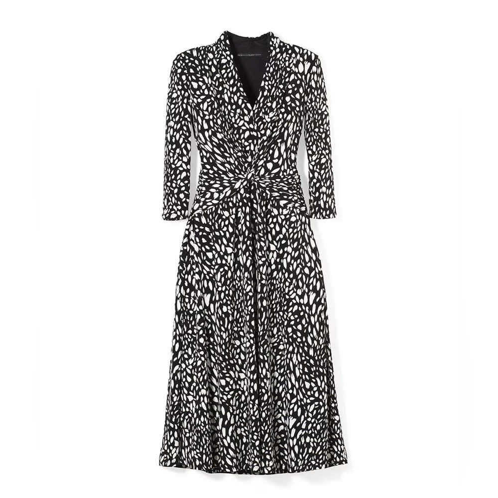 WHBM Matte Jersey Twist Front Dress